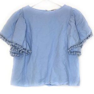 LOFT Blue Denim Loose Blouse